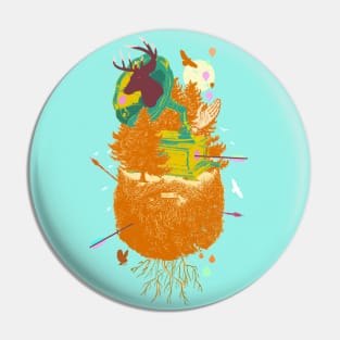 MUSICAL BEARD FOREST Pin