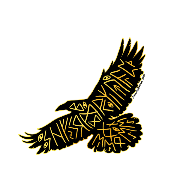 Runic Raven by Raven's Random