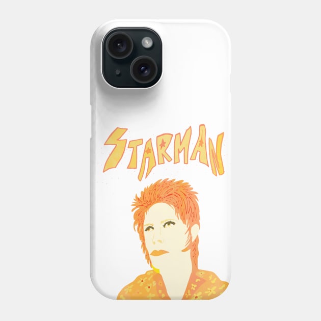 psychedelic retro bowie Phone Case by Good Noodle Thrift Co.