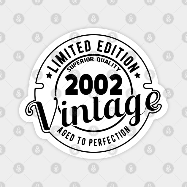 2002 VINTAGE - 19Th BIRTHDAY GIFT Magnet by KC Happy Shop