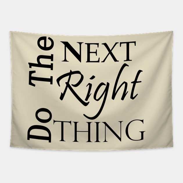 Do the NEXT Right THING Positive Message Tapestry by Zen Goat 