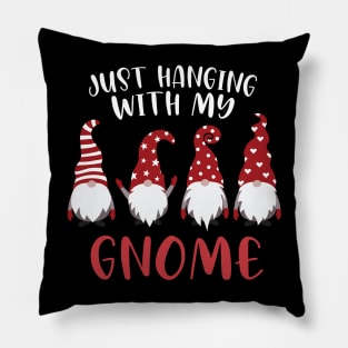 Funny Elves Christmas Gnome Just Hanging With My Gnome Christmas Gifts Pillow