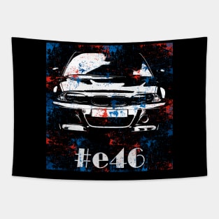 e46 sketch m color abstract Tapestry