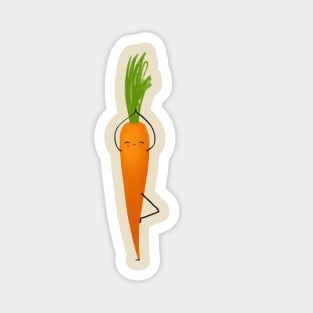 Carrot tree pose Magnet