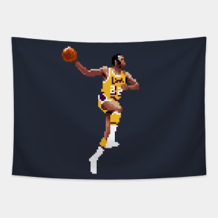 Elgin Baylor Pixel Layup Tapestry