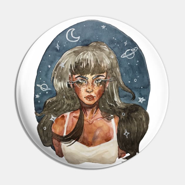 Space gurl 2.0 Pin by SosiCreatesArt