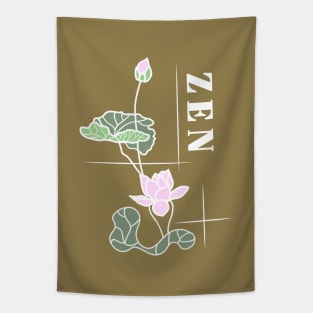 Zen Lotus Meditation Tapestry