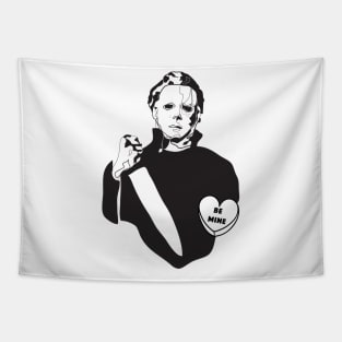 Michael Myers 'Candy Heart' Be Mine Valentine's Tapestry