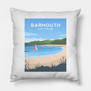 Barmouth Beach, Gwynedd, North Wales Pillow