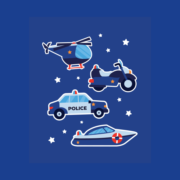 Police vehicles by warantornstore