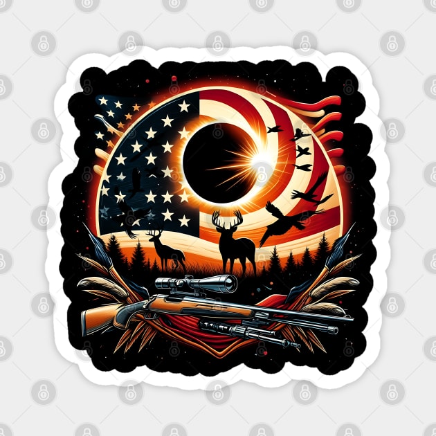 Solar Eclipse 2024 Design Hunting and the American Flag Magnet by click2print