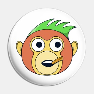 funny monkey cute colorful Pin