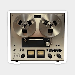Reel Tape Recorder. Retro, Vintage, Audio, Music Magnet