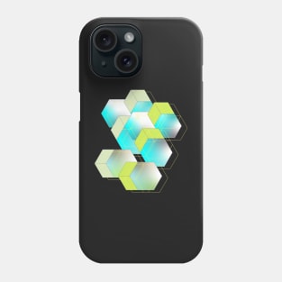 Network cubes and shapes Phone Case