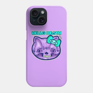 Skull Kitty! Hello undead! by Blood Empire Phone Case