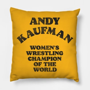 Andy Kaufman Women's Wrestling Champion Pillow