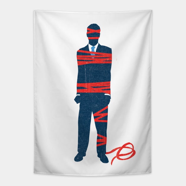 Red Tape 3 Tapestry by Neil Webb | Illustrator