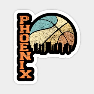 Basketball Sunset Arizona State Magnet