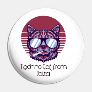 Techno Cat from Berlin - Catsondrugs.com - Techno Party Ibiza Rave Dance Underground Festival Spring Break  Berlin Good Vibes Trance Dance technofashion technomusic housemusic Pin