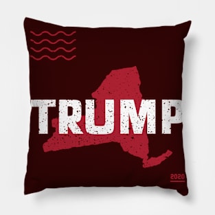 Trump New York 2020 - Red Wave, Red State Pillow