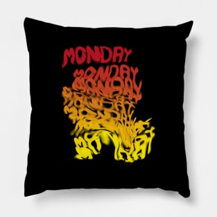 Monday Stress Design Pillow