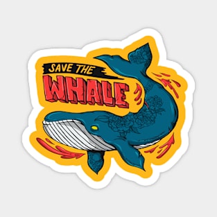 SAVE THE WHALE Magnet