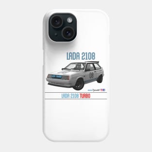 Lada 2108 Turbo White 08 Phone Case