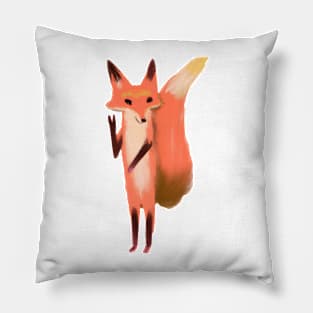 Happy cute fox Pillow