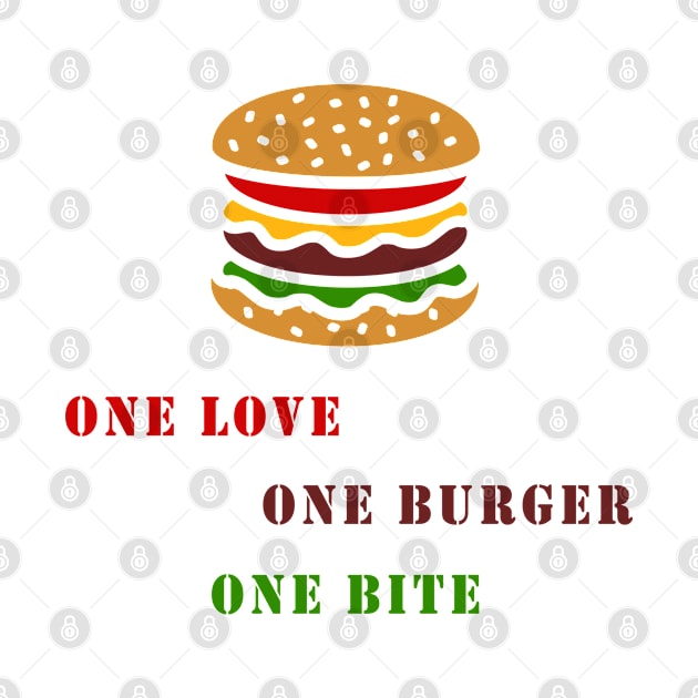 One love one burger one bite by Florin Tenica