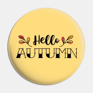 Hello Autumn! (negative version) Pin