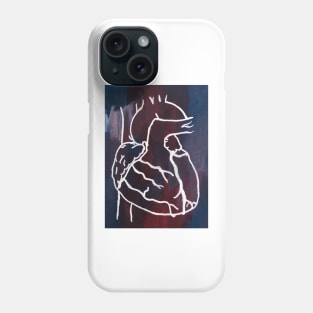 Gouached Heart Phone Case