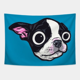 Boston Terrier Pup Tapestry