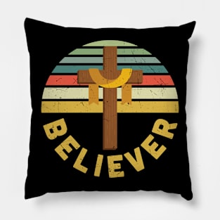 Believer, Christian, Faith, Jesus Christ Pillow