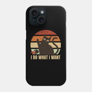 I Do What I Want | Cat Spilled Coffee Phone Case