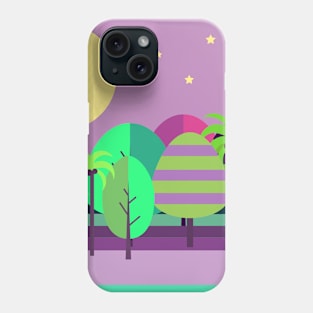 Full moon Tropical Forest Camping Phone Case