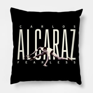 Carlos Alcaraz tennis fearless Pillow