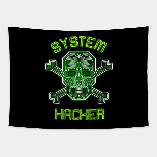 System Hacker Tapestry by Hacktees