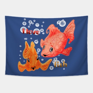 I love fish Tapestry