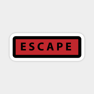 escape title with red strip Magnet