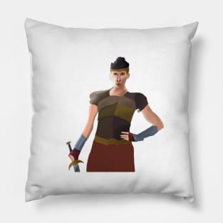 Female Warrior Pillow