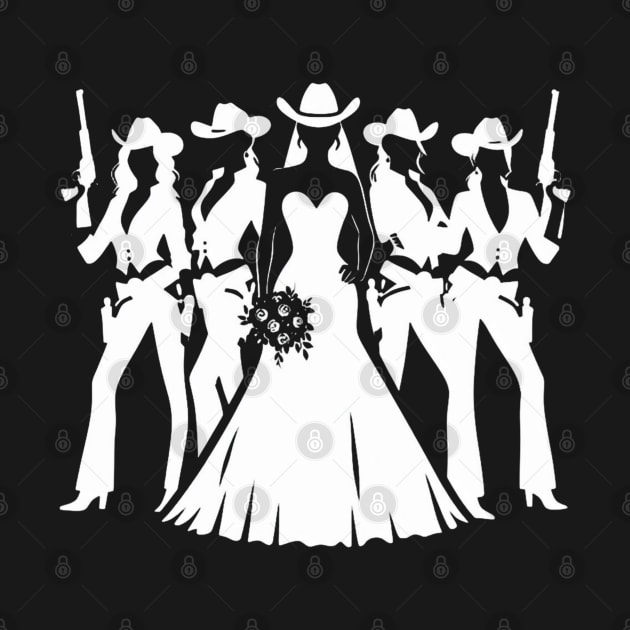 Cowgirl Bride and Bridesmaids by EverBride