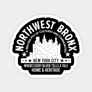 Northwest Bronx Skyline - A Melting Pot of Cultures and Communities Magnet