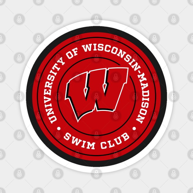 UW - Madison Swim Club Magnet by Josh Wuflestad