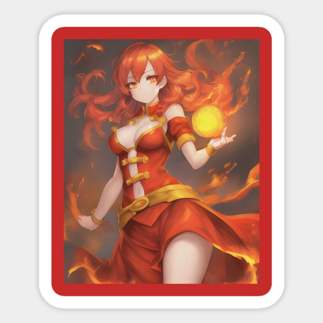 Anime - Fire Guardian | Sticker