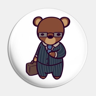 Business Bear Pin