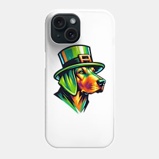 Plott Hound Enjoys Saint Patrick's Day Fest Phone Case