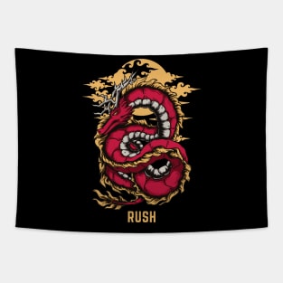 Flying Dragon Rush Tapestry