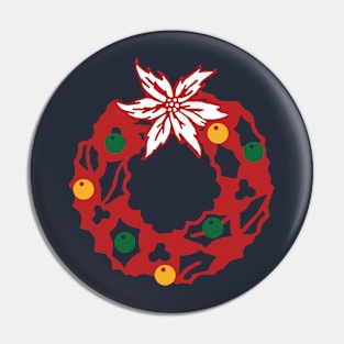 round christmas wreath Pin