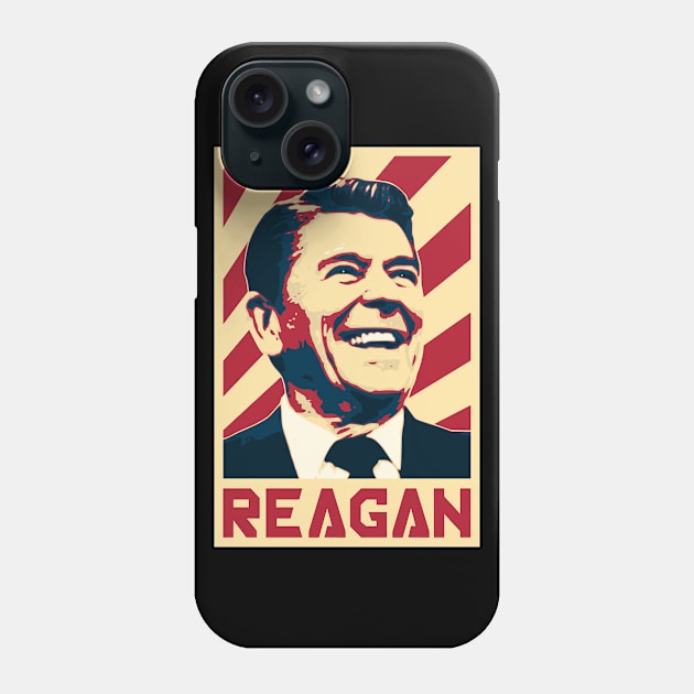 Reagan Retro Propaganda Phone Case by Nerd_art