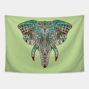 Abstract native elephant Tapestry